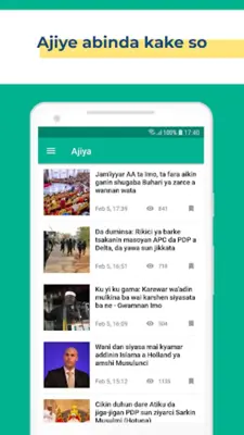 Labaran Najeriya HAUSA Legit. android App screenshot 1